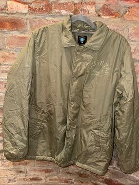 Four Star - skater brand -Olive Green Coach Jacket - Men's Lightweight Outerwear